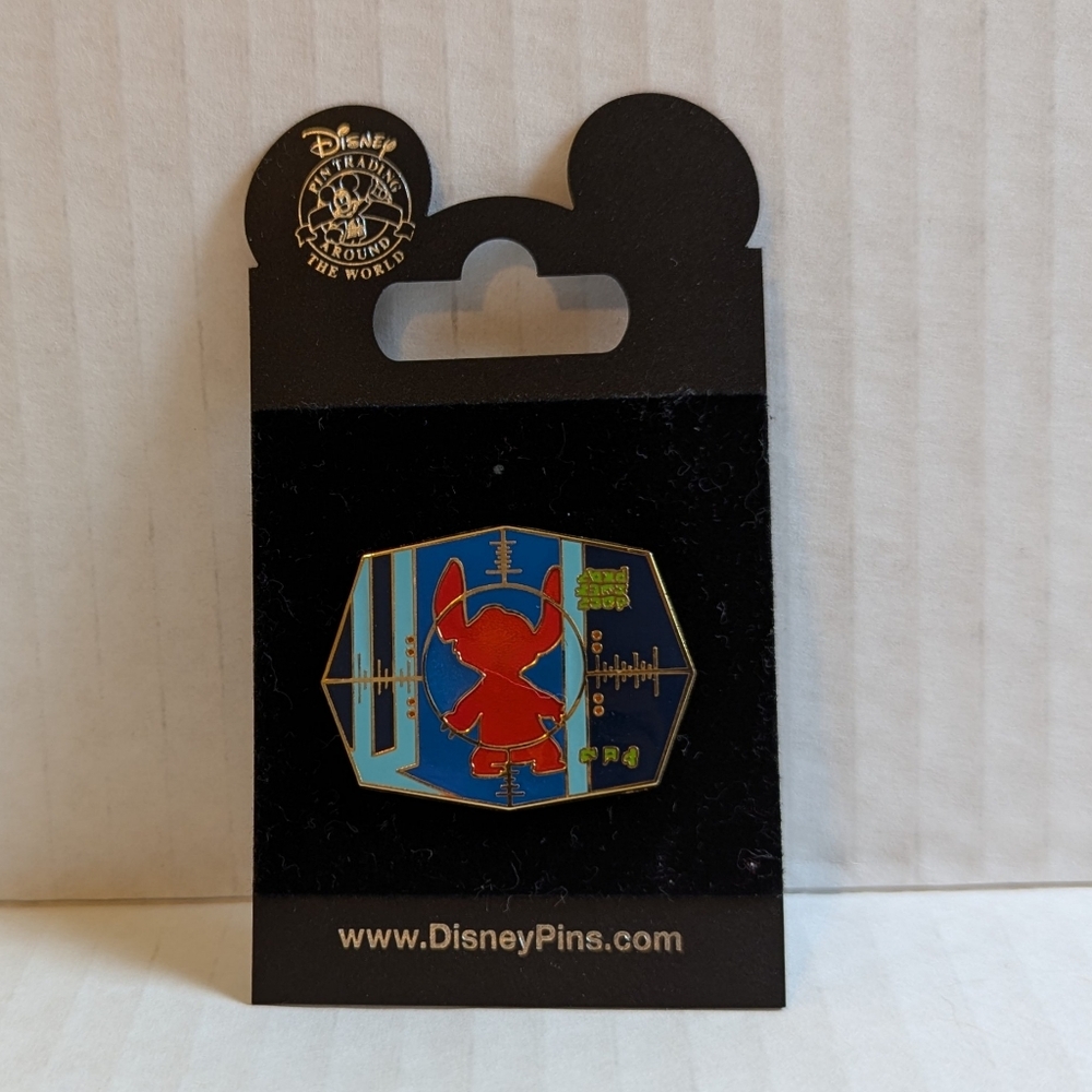 DIsney Stitch Red Silhouette Target Scope Collectible Pin